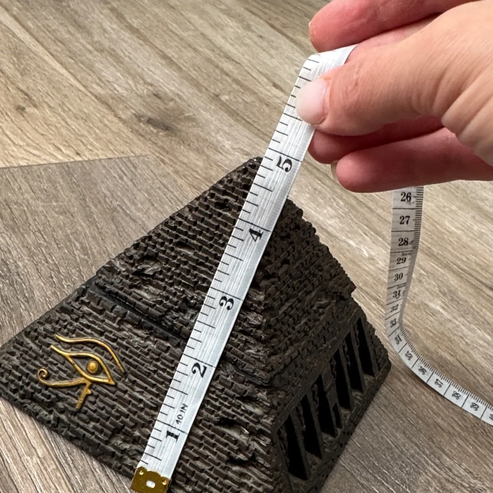 Egyptian Pyramid Decorative Jewelry Box Pyramid with Eye of Horus